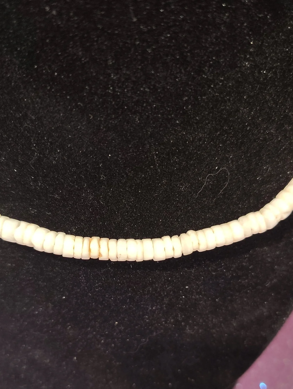White Puka Shell Heishi Bead surfer necklace 16